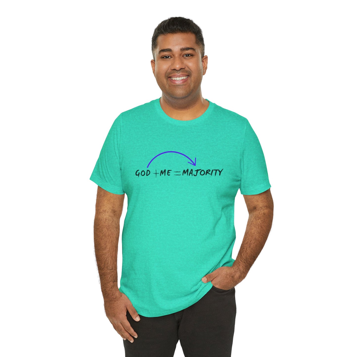 God + Me = Majority Tee