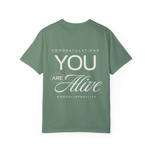 Congratulations You Are Alive | Mental Well-Being & Self-Love Unisex T-Shirt | Encouraging Survival & Resilience Tee-Self-love and Mental Well-Being Shirt